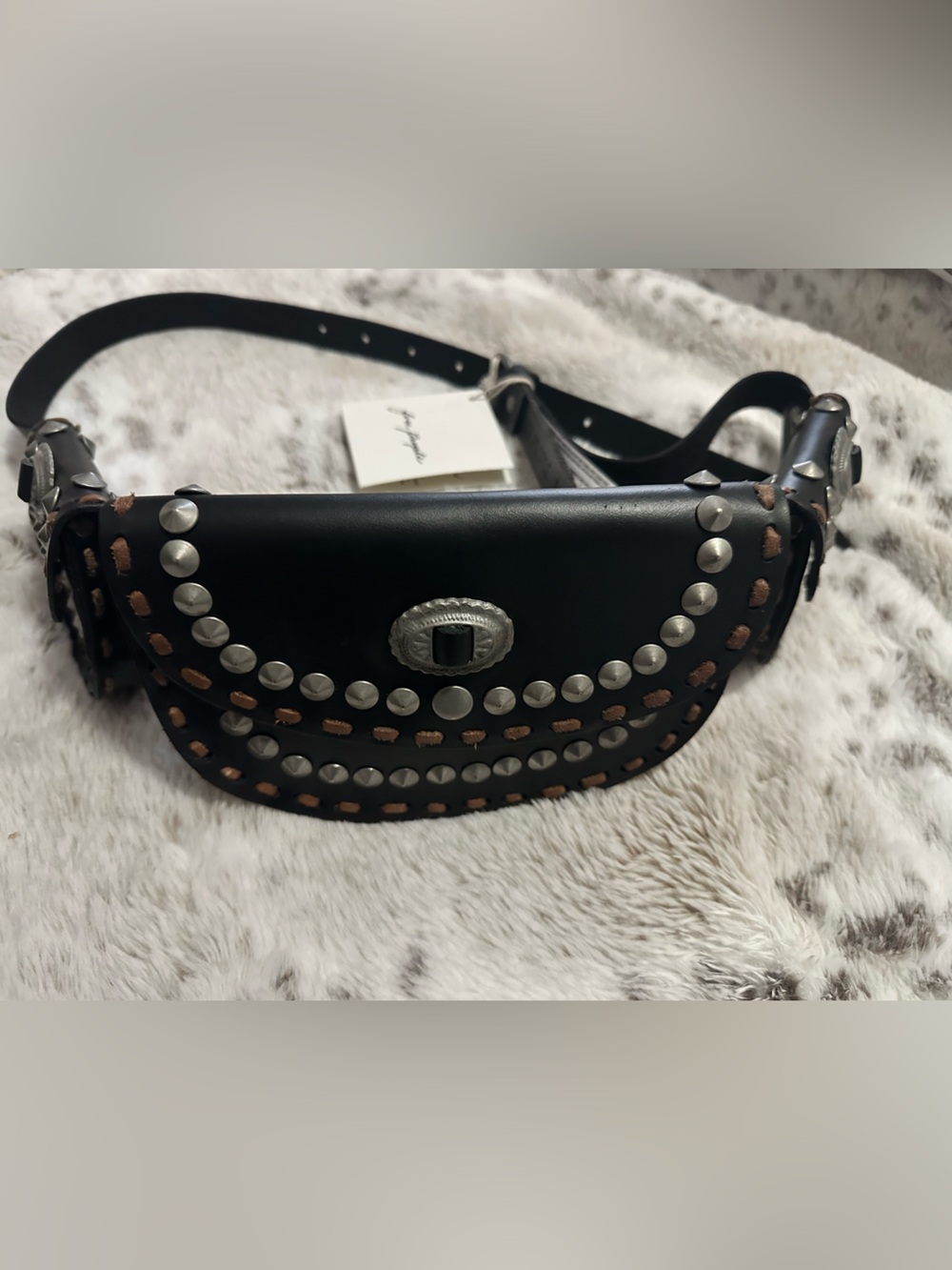 Free People Lucky Stars Pocket Belt NWT - Picture 2 of 4